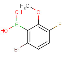 957035-08-4 2-Borono-3-bromo-6-fluoroanisole chemical structure
