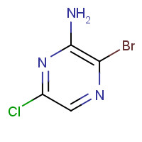 212779-21-0 2-Amino-3-bromo-6-chloropyrazine chemical structure