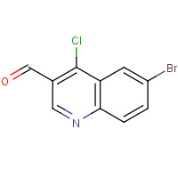 201420-31-7 6-BROMO-4-CHLOROQUINOLINE-3-CARBALDEHYDE chemical structure