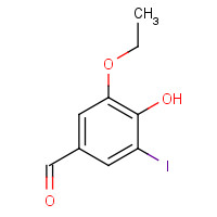 6312-82-9 3-ETHOXY-4-HYDROXY-5-IODOBENZALDEHYDE chemical structure