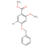 1131587-96-6 methyl 4-(benzyloxy)-5-bromo-2-methoxybenzoate chemical structure