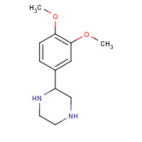 65709-39-9 2-(3,4-DIMETHOXY-PHENYL)-PIPERAZINE chemical structure