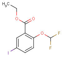 1131587-26-2 ethyl 2-(difluoromethoxy)-5-iodobenzoate chemical structure