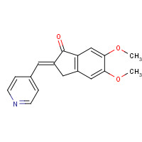 4803-74-1 5,6-Dimethoxy-2-(pyridine-4-yl)methylene-indan-1-one chemical structure