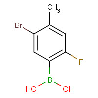 957061-14-2 5-Bromo-2-fluoro-4-methylphenylboronic acid chemical structure