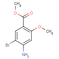 111049-68-4 METHYL 4-AMINO-5-BROMO-2-METHOXYBENZENECARBOXYLATE chemical structure