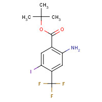 1131587-56-8 tert-butyl 2-amino-5-iodo-4-(trifluoromethyl)benzoate chemical structure
