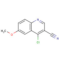 13669-62-0 4-CHLORO-6-METHOXY-QUINOLINE-3-CARBONITRILE chemical structure