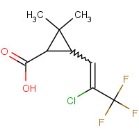 72748-35-7 Z-(1R,S)-cis-2,2-dimethyl-3-(2,2-chloro-3,3,3-trifluoro-1-propenyl)cyclopropanecarboxylic acid chemical structure