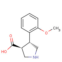 1049978-81-5 (3S,4R)-4-(2-METHOXYPHENYL)PYRROLIDINE-3-CARBOXYLIC ACID chemical structure