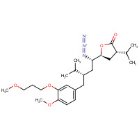 324763-46-4 5(S)-[1(S)-Azido-3(S)-[4-methoxy-3-(3-methoxypropoxy)benzyl]-4-methylpentyl]-3(S)-isopropyldihydrofuran-2-one chemical structure