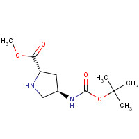 913742-54-8 (2S,4R)-4-BOC-AMINO PYRROLIDINE-2-CARBOXYLIC ACID METHYLESTER-HCL chemical structure