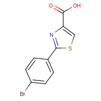 21160-50-9 2-(4-BROMO-PHENYL)-THIAZOLE-4-CARBOXYLIC ACID chemical structure