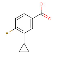 1063733-86-7 3-cyclopropyl-4-fluorobenzoic acid chemical structure