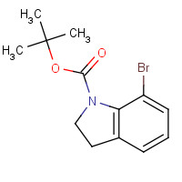 143262-17-3 7-BROMO-2,3-DIHYDRO-INDOLE-1-CARBOXYLIC ACID TERT-BUTYL ESTER chemical structure