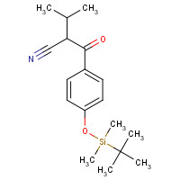 1184915-27-2 2-(4-(tert-butyldimethylsilyloxy)benzoyl)-3-methylbutanenitrile chemical structure