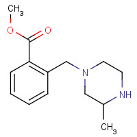 1131622-69-9 methyl 2-((3-methylpiperazin-1-yl)methyl) benzoate chemical structure