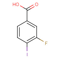 825-98-9 3-FLUORO-4-IODOBENZOIC ACID chemical structure