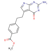 155405-80-4 4-[2-(2-Amino-4,7-dihydro-4-oxo-1H-pyrrolo[2,3-d]pyrimidin-5-yl)ethyl]benzoic acid methyl ester chemical structure