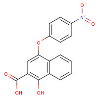 21894-06-4 1-Hydroxy-4-(4-nitrophenoxy)-2-naphthoic acid chemical structure