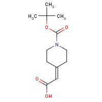 193085-24-4 1-BOC-PIPERIDIN-4-YLIDENE-ACETIC ACID chemical structure