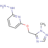 1184915-22-7 1-(6-((2-methyl-2H-1,2,4-triazol-3-yl)methoxy)pyridin-2-yl)hydrazine chemical structure