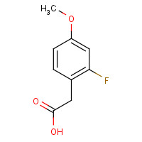 883531-28-0 2-Fluoro-4-methoxyphenylacetic acid chemical structure