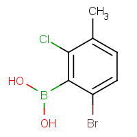 957120-28-4 6-Bromo-2-chloro-3-methylphenylboronic acid chemical structure