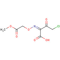 103012-30-2 (Z)-4-chloro-2-(2-methoxy-2-oxoethoxyimino)-3-oxobutanoic acid chemical structure