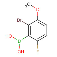 957062-89-4 2-Bromo-6-fluoro-3-methoxyphenylboronic acid chemical structure