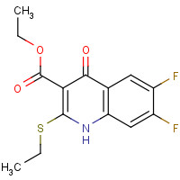 154330-67-3 Ethyl 6,7-difluoro-2-ethylmercapto-4-hydroxyquinoline-3-carboxylate chemical structure