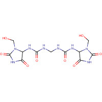 39236-46-9 N,N-methylenebis N'-1-(hydroxymethyl)-2,5-dioxo-4-imidazolidinyl urea chemical structure