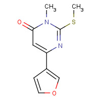 1184917-23-4 6-(furan-3-yl)-3-methyl-2-(methylthio)pyrimidin-4(3H)-one chemical structure