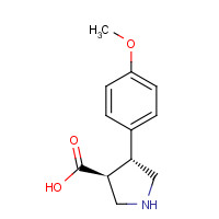 1049978-93-9 (3S,4R)-4-(4-METHOXYPHENYL)PYRROLIDINE-3-CARBOXYLIC ACID chemical structure