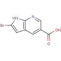 1150618-16-8 2-bromo-1H-pyrrolo[2,3-b]pyridine-5-carboxylic acid chemical structure