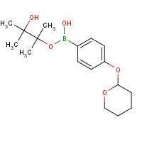 889865-38-7 4-(tetrahydro-2H-pyran-2-yloxy)phenylboronic acid pinacol ester chemical structure