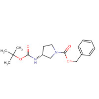 122536-75-8 (R)-1-CBZ-3-(BOC-AMINO) PYRROLIDINE chemical structure
