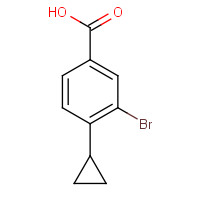 1131622-50-8 3-bromo-4-cyclopropylbenzoic acid chemical structure