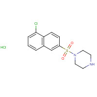 864759-58-0 4-(5-CHLORO-NAPHTHALENE-2-SULFONYL)-PIPERAZINE HYDROCHLORIDE chemical structure