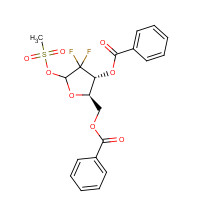 134877-43-3 3,5-Bis(benzoyl)-1-methanesulfonyloxy-2-deoxy-2,2-difluororibose chemical structure