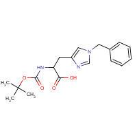 65717-64-8 N-Boc-1-phenylmethyl-D-histidine chemical structure