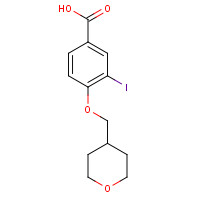 1131614-89-5 3-iodo-4-((tetrahydro-2H-pyran-4-yl)methoxy)benzoic acid chemical structure