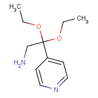 74209-44-2 2,2-Diethoxy-2-(4-pyridyl)ethylamine chemical structure