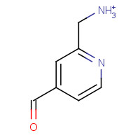 887579-43-3 2-(Aminomethyl)-4-pyridinecarboxaldehyde chemical structure