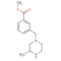 1131622-68-8 methyl 3-((3-methylpiperazin-1-yl)methyl) benzoate chemical structure