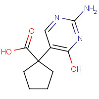 1184914-22-4 1-(2-amino-4-hydroxypyrimidin-5-yl)cyclopentanecarboxylic acid chemical structure