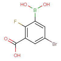 957120-63-7 3-Borono-5-bromo-2-fluorobenzoic acid chemical structure