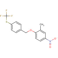 106310-21-8 2-(4-TRIFLUOROMETHYLTHIOBENZOXY)-5-NITROTOLUENE chemical structure