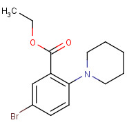 1131587-87-5 ethyl 5-bromo-2-(piperidin-1-yl)benzoate chemical structure
