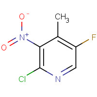 1003711-51-0 2-CHLORO-5-FLUORO-3-NITRO-4-PICOLINE chemical structure